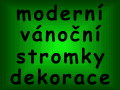 V�no�n� stromky na v�noce a dekorace.